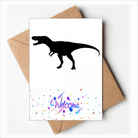 miniature dinosaur bs b Welcome Back Greeting Cards Envelopes Blank