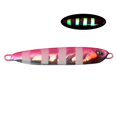 thumbnail image 1 of Señuelo de pesca de metal hundido, cuchara de fundición realista, cebos luminosos (rosa), 1 of 4