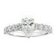 thumbnail image 2 of 2 1/10 Carat T.G.W. Pear-Cut Moissanite Sterling Silver Women's Engagement Ring, 2 of 7