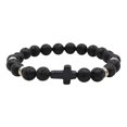thumbnail image 3 of Birdeem Natural Stone Black Elastic Thread Bracelet Natural Stone Black Elastic Thread Bracelet, 3 of 5