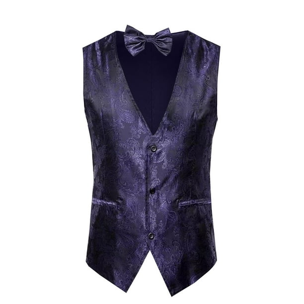 Camiseta de Moda de Corbata para Hombre con Bolsillos de Impresión, Blusa sin Mangas con Cuello en V para Uso Casual Y Diario