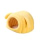 thumbnail image 5 of Cama para hámster cómoda para otoño e invierno, cueva para animales pequeños, hábitat de escondite. Amarillo, 5 of 9
