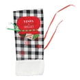 thumbnail image 3 of Wine Bottle Bag, Washable Square Grid Design Comfortable Feeling Lightweight Reusable Wine Bottle Cover  For Bar For Party For Home For Villa Black White Grid, 3 of 8