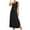 Black, variant on One Shoulder Long Dress Women Fashion Causual Solid Color Elegant Strap Lace Up Beach Dress Maxi Sundresses for Women