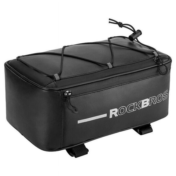 ROCKBROS Bike Trunk Bag Bicycle Rear Rack Bag Pannier Bag Bike Handbag Waterproof with Rain Cover