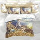 thumbnail image 5 of El Imaginario Conjunto de sábanas temático, trío de piezas, cómodo y amigable con la piel, diseño único, regalo de decoración para el hogar para familiares, amigos y fans,140cm *210cm, 5 of 6