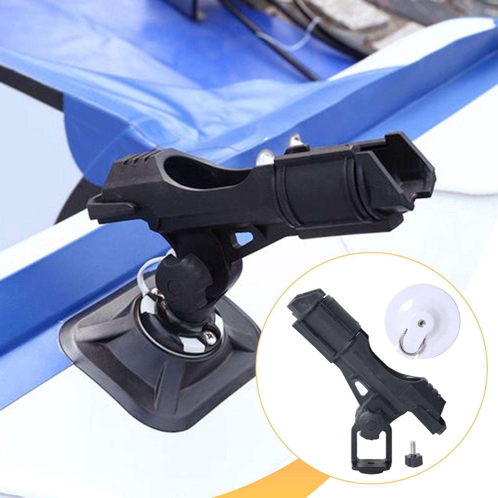 Miulika Fishing Rod Holder Adjustable Fishing Pole Holder Inflatable Boat Rod Mount Bracket Secure Accessories Lightweight Construction Suitable for Kayak Boa White Base
