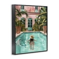 thumbnail image 2 of Stupell Industries Modern Girl Swimming In Pool Black Framed Giclee Art, 24 x 30, by The Prints Vibe, 2 of 8