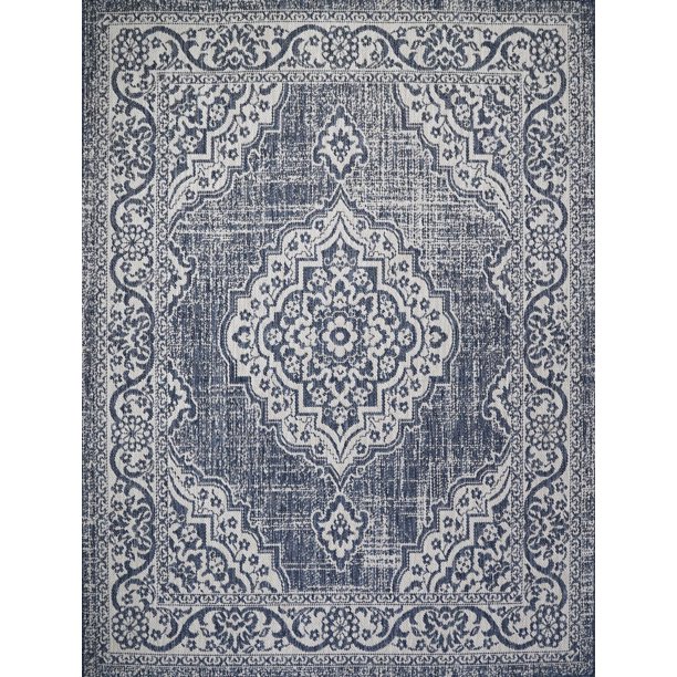 Benissimo Indoor / Outdoor Sisal Area Rug "Palace" Collection NonSkid