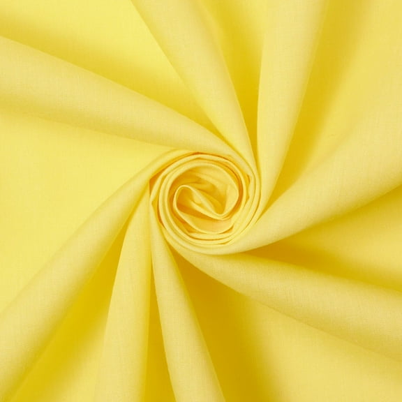 Cotton Polyester Broadcloth Fabric Premium Apparel Quilting 60" Wide Sold By the Yard Wholesale (Neon Yellow)