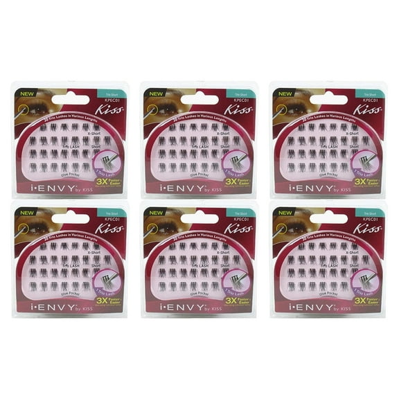 Kiss Envy Trio Short 30 Lashes Pack of 4