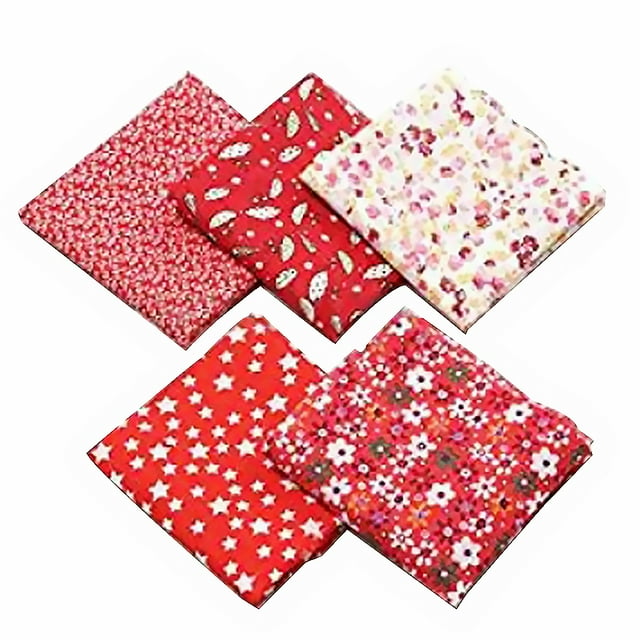 Tela de algodón para coser, acolchar, Patchwork, ropa de bricolaje, tela artesanal de costura, 50x50cm 5 Piezas seitruly HA2507-04
