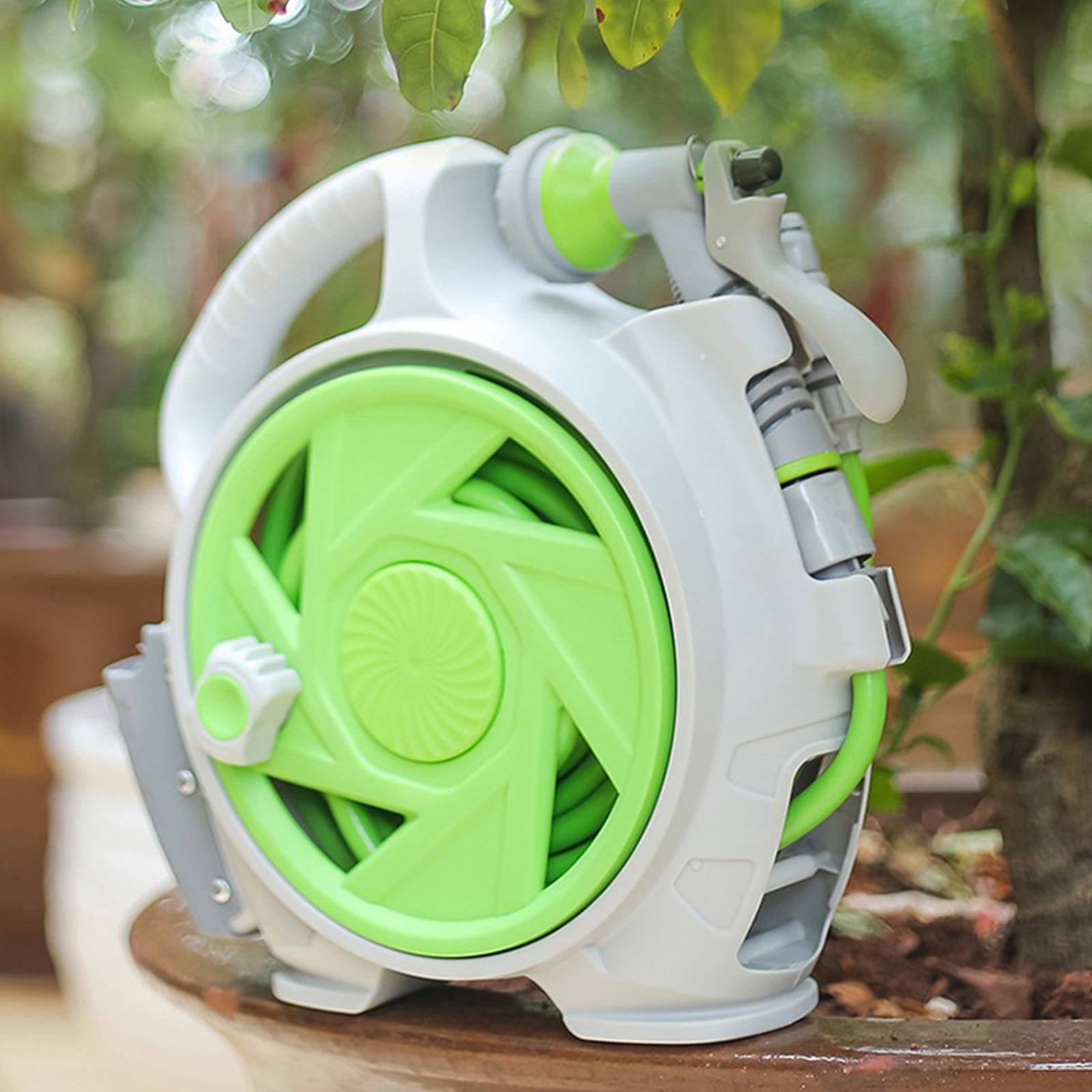 Transportable Garden Hose Roll With Retractile Plan Thin PVC Substance For Easy Storage And Outdoor Use