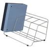 Fellowes Wire Catalog Rack, 8 x 16-1/2 x 10 Inches, 4 Compartments, Vinyl, Bright Plated