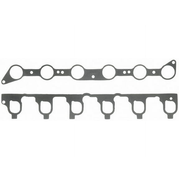 Lower and Upper Intake Manifold Gasket Set - Compatible with 1987 - 1996 Ford F-250 4.9L 6-Cylinder 1988 1989 1990 1991 1992 1993 1994 1995