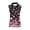 Cherry Blossom, variant on Whosucclay Music notes Sleeveless Workout Shirts for Ladies Breathable Half Zip Dry-Fit Womens Golf Shirt XS - 2XL