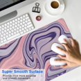 thumbnail image 4 of Pink and Purple Lines&nbsp;desk Mouse Padwaterproofno Slip&nbsp;Line Series for Office Home Work GamingmousepadsRubber Base Mousepad with Stitched Edges 31.5x11.8inches, 4 of 7