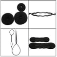 thumbnail image 4 of Accesorios de peluquería, juego de herramientas para peinar el cabello Accesorio para el cabello para niñas Pinza para trenza de moño con esponja de espuma, 4 of 5