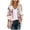 Brown, variant on Womens Chiffon Cardigan Floral Print Puff Sleeve Loose Fit Cover Up Blouses Blue,2XL