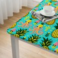 thumbnail image 4 of BANET Square Tablecloth, Summer Fruit Theme Party Supplies Blue Green Square Table Cover Waterproof Table Cloth for Celebrating Birthday Party Table Decor White, 4 of 7