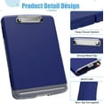 thumbnail image 2 of Clipboard with Storage Box (A4 Size), 9.6 x 14.3 In High Capacity Waterproof Plastic Storage Clipboards with Pen Holder, Separate Pencil Box, Great for Office, Nursing, Classroom, 2 of 10