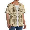 thumbnail image 4 of Haiem Thanksgiving With A Grateful Heart Men's Casual Shirts Short Sleeve Button Down Shirts Fashion Textured Summer Beach Shirt-Large, 4 of 7