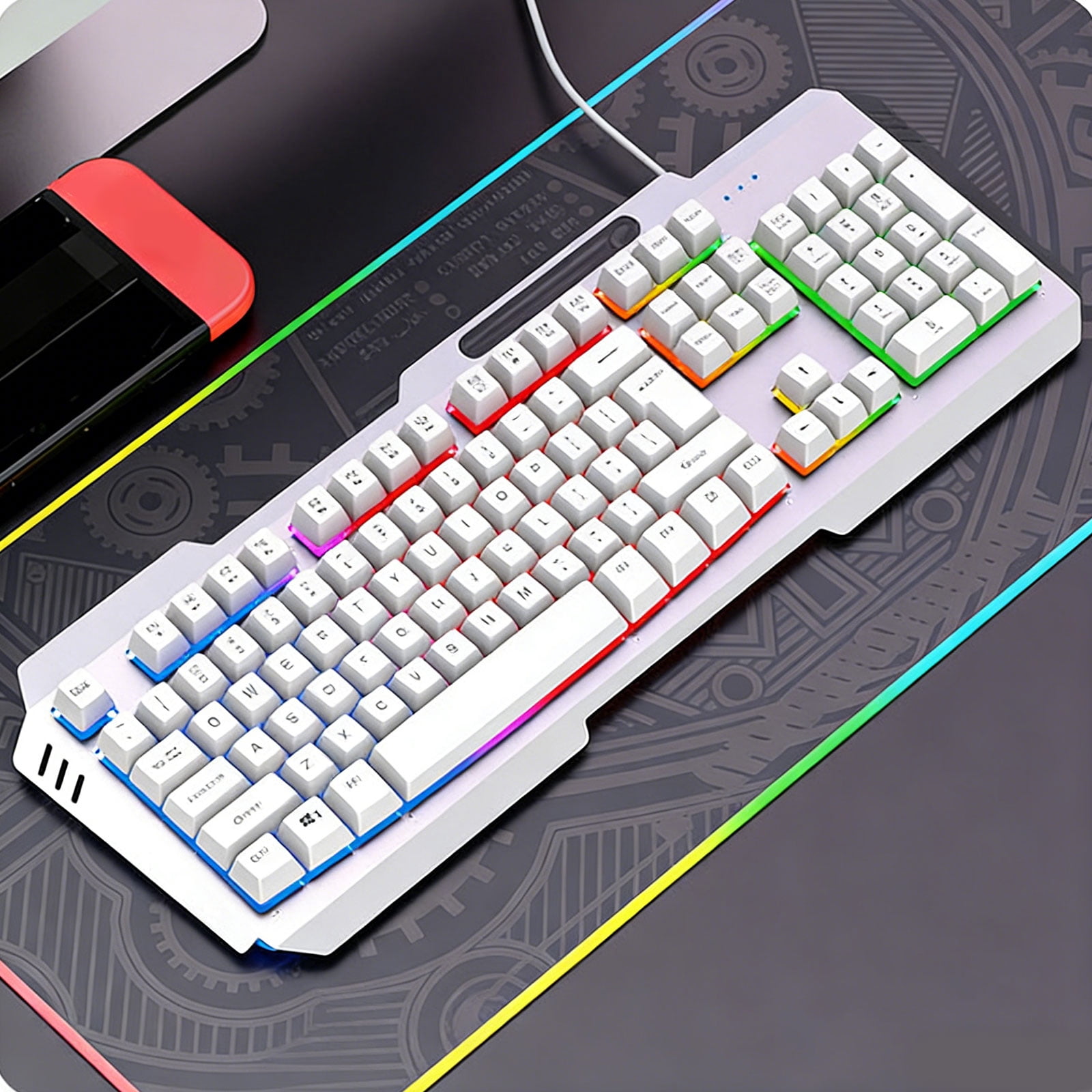 DS600 Metal Corded Keyboard With Option 1.50m Cable And Fast Response For Competitive Gaming
