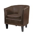 thumbnail image 3 of CorLiving Antonio Bonded Leather Tub Chair, 3 of 4