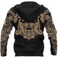thumbnail image 2 of FEMSCIL 3D Printed Men's Symmetric Dragon Totem Unisex Novel Zipper Hooded Casual Sports Shirt Long sleeved Sports Shirt, 2 of 4