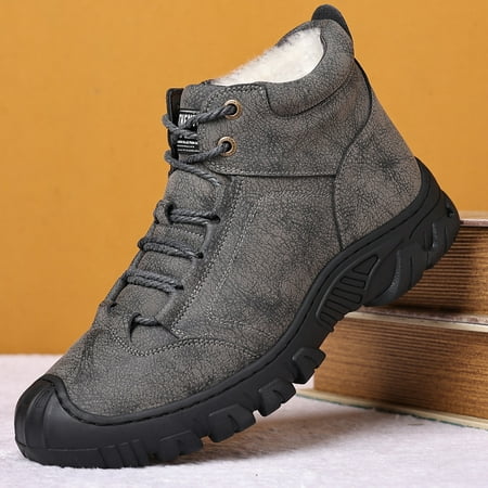 

Men‘s Warm Cotton Thermal Shoes Comfortable Anti-skid Snow Boots For Winter