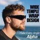 thumbnail image 3 of Gafas de sol WISTON W8005 Wrap Around negro oscuro UV400, 3 of 8