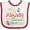 White and Red, variant on Inktastic My Abuela and Abuelo Love Me Boys or Girls Baby Bib