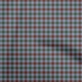 thumbnail image 1 of oneOone Cotton Cambric Brown Fabric Check Sewing Fabric By The Yard Printed Diy Clothing Sewing Supplies 42 Inch Wide, 1 of 4