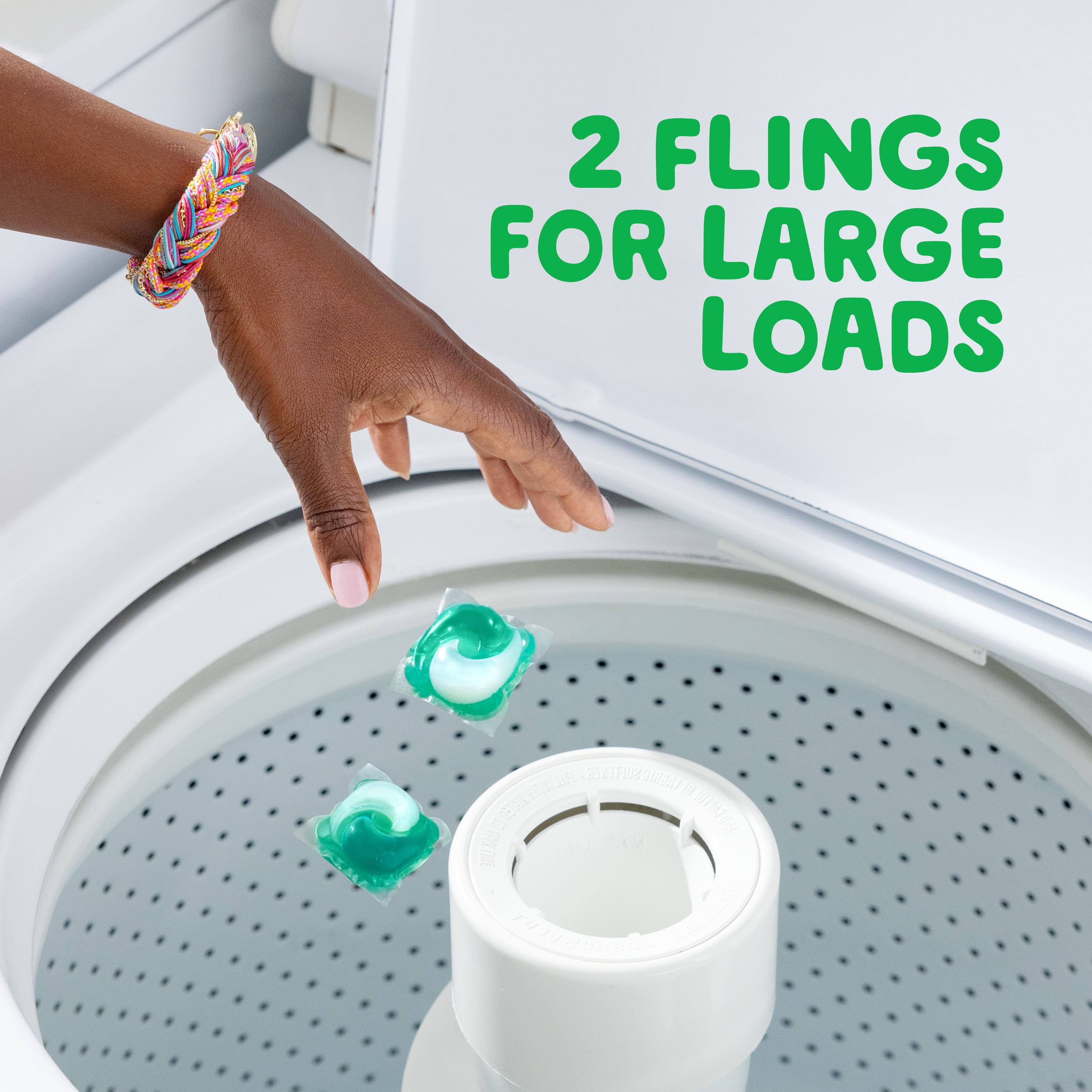 Gain Flings Laundry Detergent Pacs with Odor Defense, Super Fresh Blast Scent, 102 Count