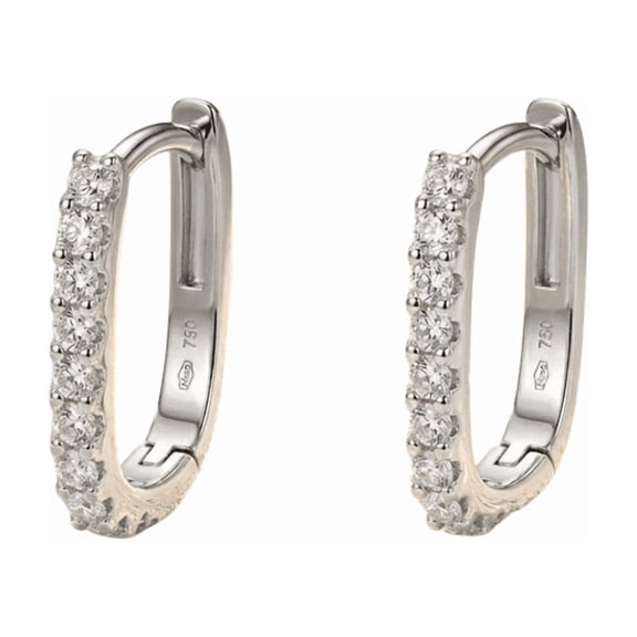 Luxury Diamond Simulant Hoop Earrings for Women, Elegant Sparkling Crystal Hoops, Premium Lightweight Jewelry for Party, Wedding & Special Occasions
