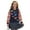 Butterfly Rainbow, variant on Girls Long Sleeve Cardigan with Print, Lightweight Polyester Crewneck Button Front Jacket, Soft Machine Washable Top for School and Casual Wear, Ages 5-6, Colorful Tie-dye Print