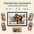 thumbnail image 3 of ELIME 15.6" WiFi Digital Picture Frame with Frameo App, Full HD Auto-Rotating Smart Photo Display, 32GB, Black, 3 of 7
