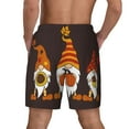 thumbnail image 4 of Balery Fall Gnomes Mens Swim Trunks Swim Shorts for Men Quick Dry Inseam Beach Shorts with Compression Liner Pocket-XX-Large, 4 of 9