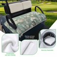 thumbnail image 5 of Golf Cart Seat Covers for 2 Seater,Flower Green Soft Microfiber Cart Seat Towel Blanket,Botanical Garden Florals Modern Art Absorbent Breathable Non Slip Bench Seats Protector for Golf Course 51"x31", 5 of 9