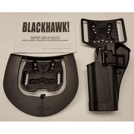 BlackHawk Serpa CQC Concealment Holster, Left Hand, Black - Fits CZ 75(B) / 75 SP-01 / 85 Combat - (Best Holster For Cz 75b)