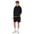 thumbnail image 4 of ellesse Pantalones cortos de chándal para hombre - ZANICA RELAXED SHORT, ropa de estar por casa, bermudas, lisos Negro XL (X-Large), 4 of 5