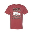 thumbnail image 2 of Wild Bobby,Daddy and Daughter Always Heart to Heart Daddys Girl Father Gift, Father's Day, Men Graphic Tees, Vintage Heather Red, 2XL, 2 of 3