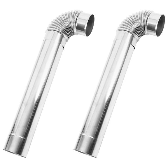 Worgeous 1 Set Stainless Steel Chimney Pipe Stove Pipe Elbow for Wood Burning Camp Stoves High-Temperature ResistantIdeal for Home and Outdoor Use