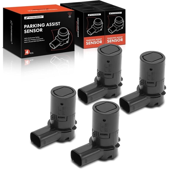 A-Premium 4-PC Reverse Backup Parking Assist Sensor Compatible with Select Nissan Models - Titan 2004-2008 2010, Armada 2005-2007, Replace# 259947S200