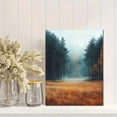 thumbnail image 2 of Qisvanset Framed Canvas Wall Art 12x16 Inch Misty Foggy Field Minimalist Nature Office Wall Art, 2 of 5