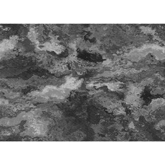 Ahgly Company Machine Washable Indoor Rectangle Transitional Gray Area Rugs, 7' x 9'