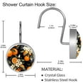 thumbnail image 5 of Orange Shower Curtain for Bathroom, 5 of 6