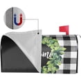 thumbnail image 2 of Mailbox Covers Magnetic Welcome Box Wreath Mailbox Cover Magnetic Buffalo Plaid Garden Yard Home Green Decor for Outdoor Standard Size 21x18 in, 2 of 6