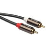 thumbnail image 4 of U 2 Plated 2-RCA to 2-RCA Male L/R Stereo Audio Coaxial Cable Cord Plug Patch, 4 of 5