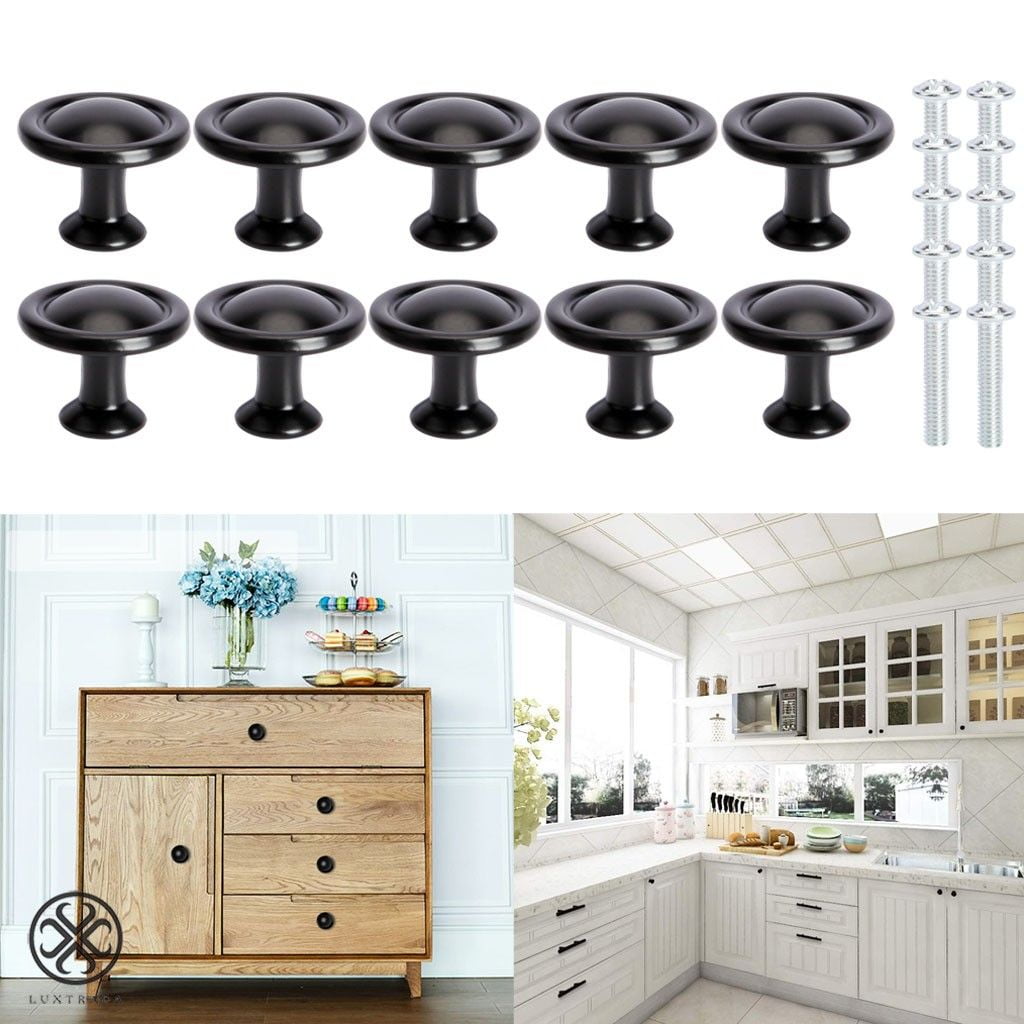 Luxtrada 10PCS Kitchen Door Drawer Hardware Knob Handle Pull